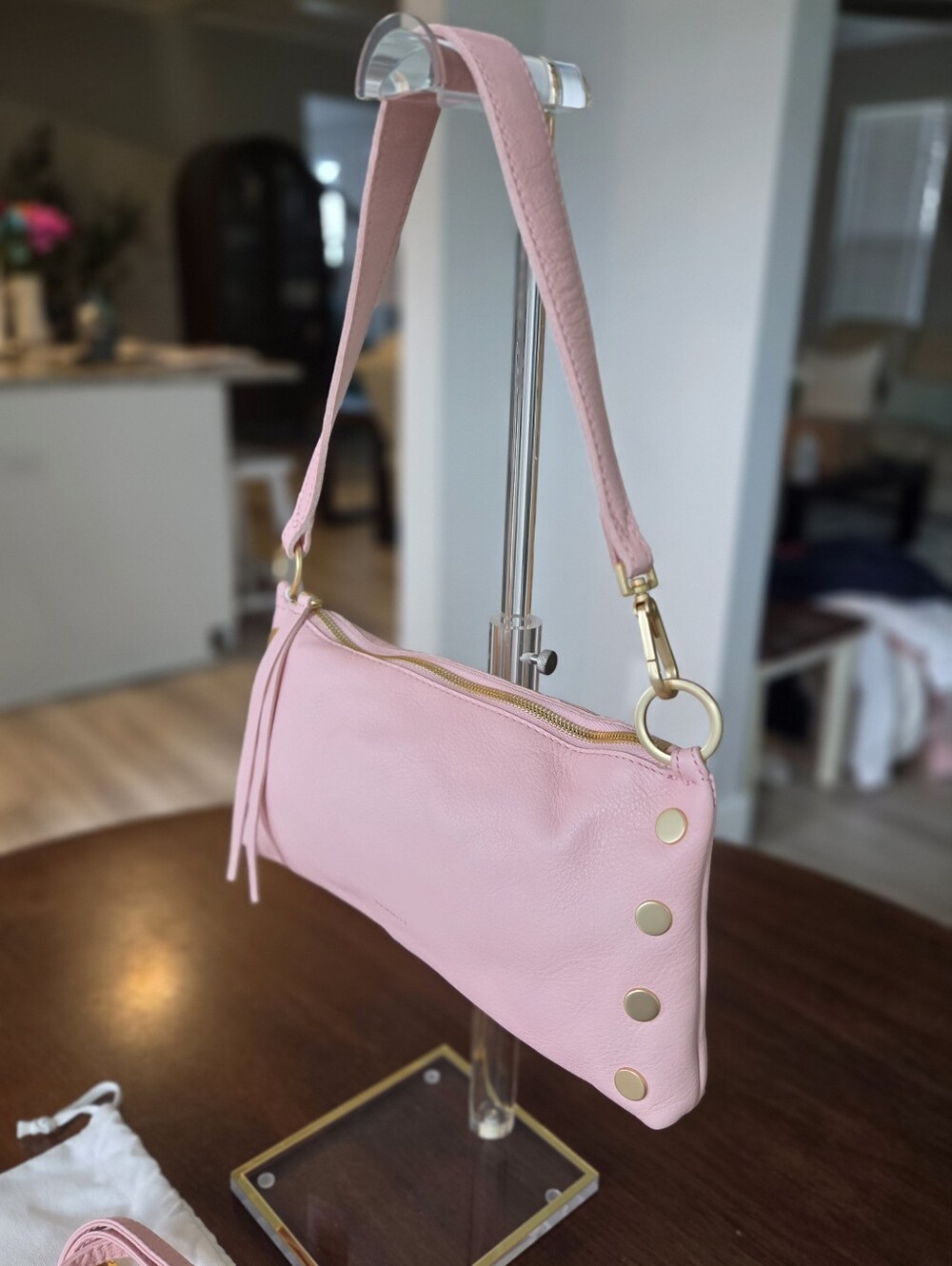 NWT $295 Hammitt KYLE Leather Crossbody Shoulder Bag Purse FLAMINGO Pink Small - Picture 7 of 9
